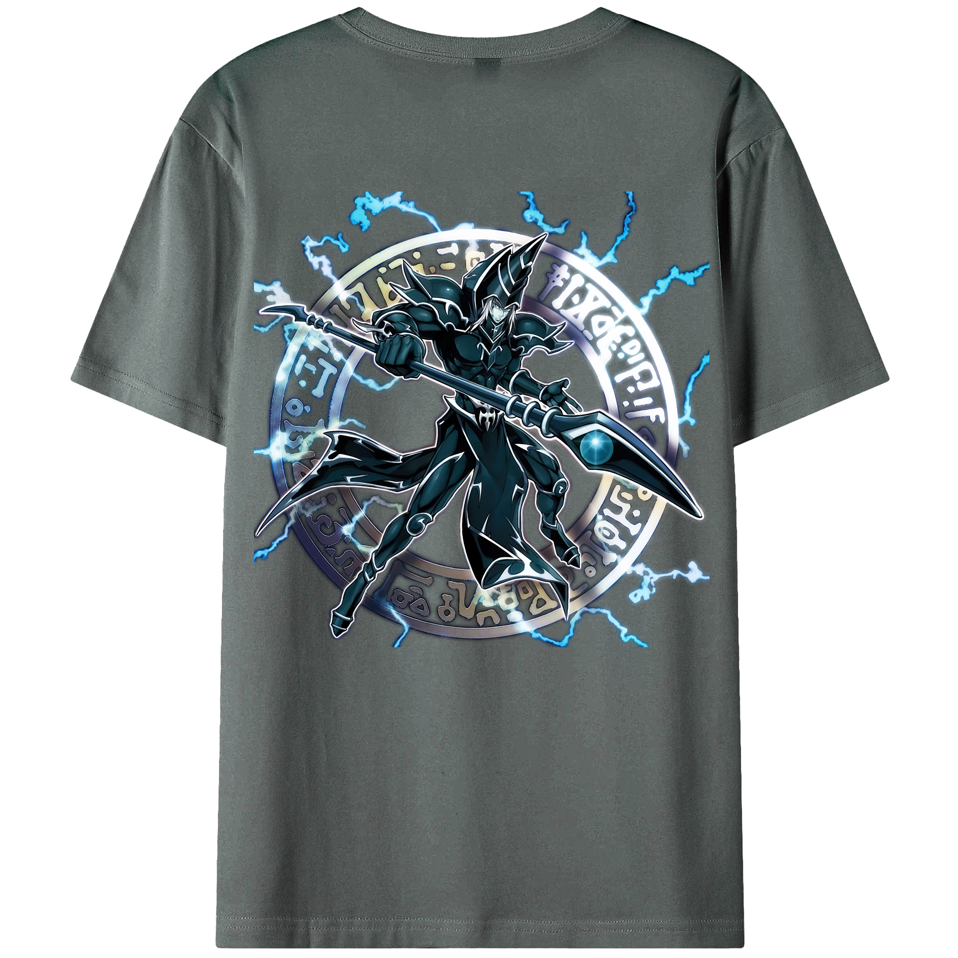 （画像用） 遊☆戯☆王 Yu-Gi-Oh! 綿100％ メンズ半袖Tシャツ（バックプリント） 通気性